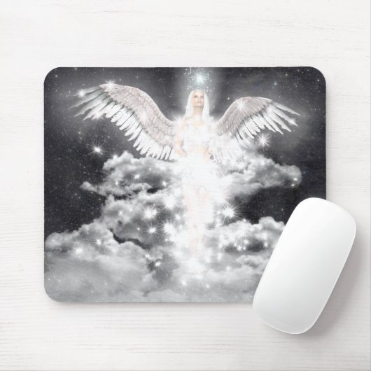 Himmlisches Engels-Weiß Mousepad (Mit Mouse)