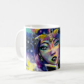 Himmlisches Fantasie-Mädchen Kaffeetasse (Vorderseite Links)