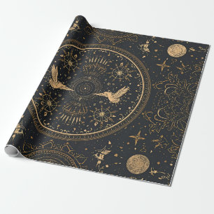 Himmlisches Gold Barock-Geschenkpapier Geschenkpapier