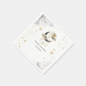 Himmlisches Gold Mond Sterne Serviette (Ecke)
