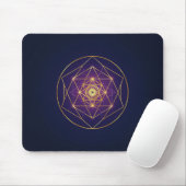 Himmlisches goldenes Mandala — Balance im Unendlic Mousepad (Mit Mouse)