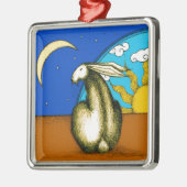 HIMMLISCHES HÄSCHEN SILBERNES ORNAMENT (Links)