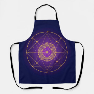 Himmlisches Heiliges Mandala – Mystische Geometrie Schürze