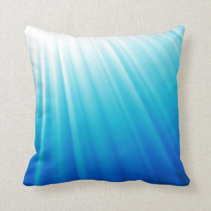 Himmlisches helles Ombre weißes Aqua-Blaukissen Kissen