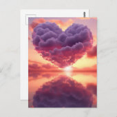 Himmlisches Herz Postkarte (Vorne/Hinten)