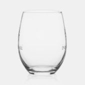 Himmlisches Hochzeitsgeschenk - Stielwein Glas (Links)