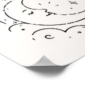 Himmlisches Hochzeitsgetränk Poster (Ecke)