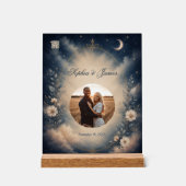 Himmlisches Hochzeitslied QR-Code Jubiläums-Gesche Acrylschild (Vorderseite)