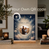 Himmlisches Hochzeitslied QR-Code Jubiläums-Gesche Acrylschild