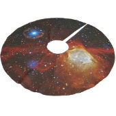 Himmlisches Juwel - Nebelfleck N90 und Pulsar Polyester Weihnachtsbaumdecke (Schrägansicht)