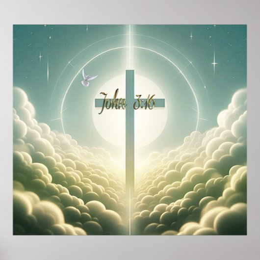 Himmlisches Kreuz Poster (Vorne)