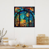 Himmlisches Kunstfaserposter Poster (Küche)