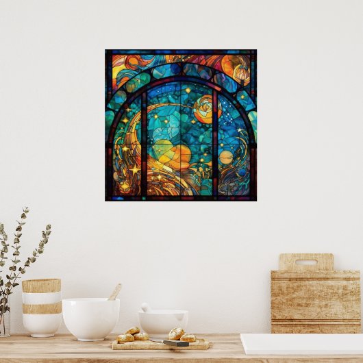 Himmlisches Kunstfaserposter Poster (Küche)