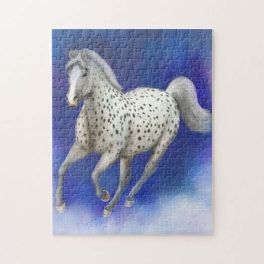 Himmlisches Leopardappaloosa-Pferdepuzzlespiel Puzzle (Vertikal)