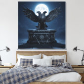 Himmlisches Licht auf altem Stein Leinwanddruck (Insitu (Schlafzimmer))