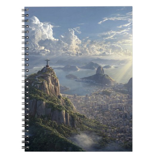 Himmlisches Licht über Rio-Notebook Notizblock (Vorderseite)