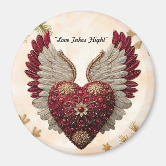 "Himmlisches Liebesherz" Magnet