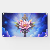 Himmlisches Lotus-Kreuz  Banner (Horizontal)