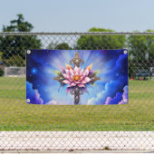 Himmlisches Lotus-Kreuz  Banner (Insitu)