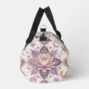 Himmlisches Lotus-Mandala Spirituelles Designmuste Duffle Bag