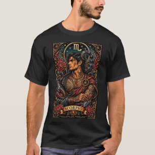 Himmlisches männliches Skorpion-Sternzeichen-Desig T-Shirt