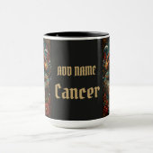 Himmlisches männliches Sternzeichen Krebs Design Tasse (Zentrum)