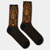 Himmlisches männliches Sternzeichen Löwe-Design Socken (Rechts)