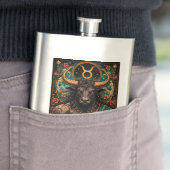 Himmlisches männliches Sternzeichen Stier Design Flachmann (Beispiel)
