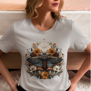 Himmlisches Moth Cottagecore Boho Pilz Mystisch T-Shirt