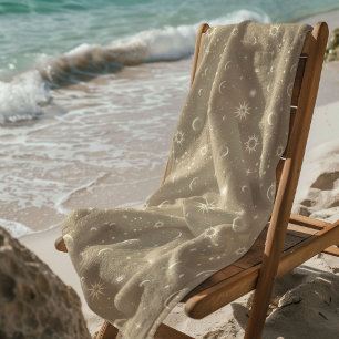 Himmlisches Mystisches Nahtloses Muster Strandtuch