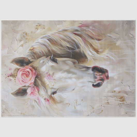 Himmlisches Pferd Vier Seidenpapier (Vorderseite)