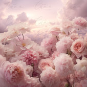 Himmlisches Pink Floral Memorandum Begrüßungszeich Poster