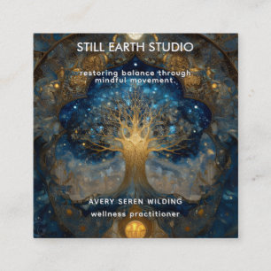 Himmlisches Portal   Baum des Lebens Quadratische Visitenkarte