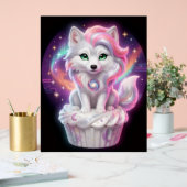 Himmlisches Poster mit Fuchsjungem als Wächter der (Hochzeit)