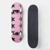 Himmlisches Rosa Silber Skateboard Deck (Vorderseite)