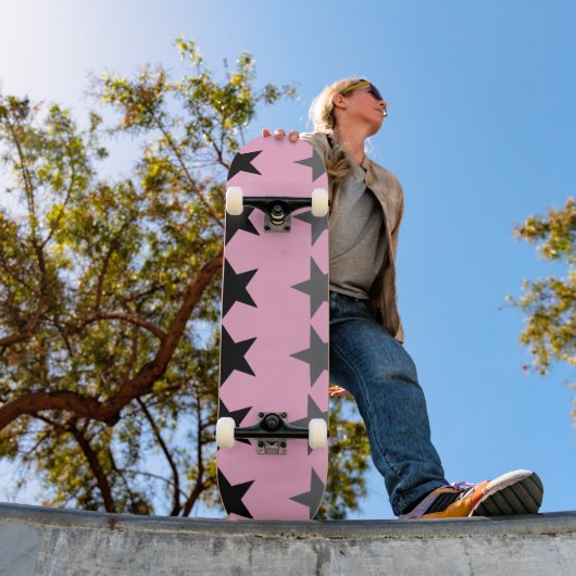 Himmlisches Rosa Silber Skateboard Deck (Außenbereich 1)