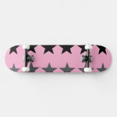 Himmlisches Rosa Silber Skateboard Deck (Horizontal)