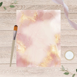 Himmlisches rosa Wasserfarbenhandbuch