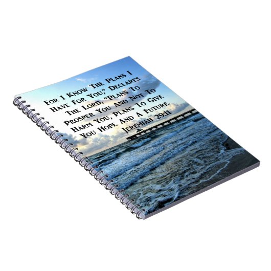 HIMMLISCHES SCRIPTURE-DESIGN JEREMIAH 29:11 NOTIZBLOCK (Rechte Seite)