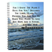 HIMMLISCHES SCRIPTURE-DESIGN JEREMIAH 29:11 NOTIZBLOCK (Vorderseite)