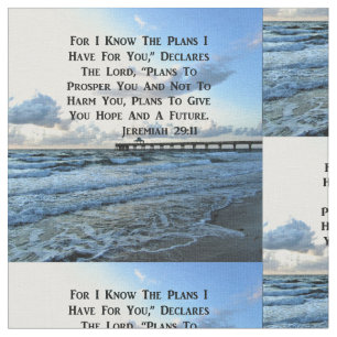 HIMMLISCHES SCRIPTURE-DESIGN JEREMIAH 29:11 STOFF