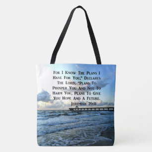 HIMMLISCHES SCRIPTURE-DESIGN JEREMIAH 29:11 TASCHE