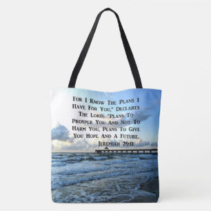 HIMMLISCHES SCRIPTURE-DESIGN JEREMIAH 29:11 TASCHE