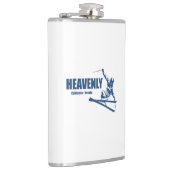 Himmlisches Skigebiet California Nevada Skier Flachmann (Rechts)