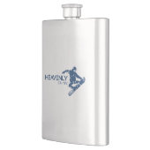 Himmlisches Skigebiet California Nevada Snowboarde Flachmann (Links)