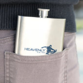 Himmlisches Skigebiet California Nevada Snowboarde Flachmann (Beispiel)