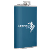 Himmlisches Skigebiet California Nevada Snowboarde Flachmann (Rechts)