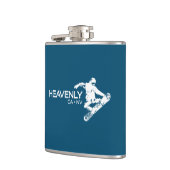 Himmlisches Skigebiet California Nevada Snowboarde Flachmann (Links)