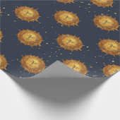 Himmlisches Sonnengoldmuster (1) Geschenkpapier (Ecke)