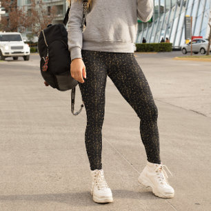 Himmlisches Tarot Astrologisches Goldenes Muster S Leggings
